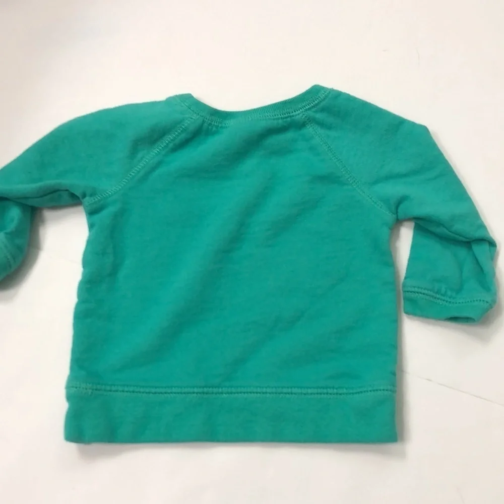 3/$25.00 CARTERS GREEN SWEATSHIRT